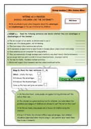 English Worksheet: Should children use the net?