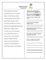 English Worksheet: Poetry Set 