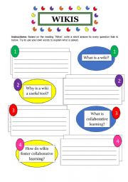 English Worksheet: wikis