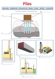 English Worksheet: Piles - The Construction Kind