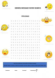 English Worksheet: FEELINGS