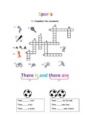 English Worksheet: Sports