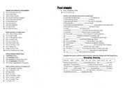 English Worksheet: Past Simple activity