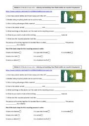 English Worksheet: Listening - Video watching - How plastic bottles are recycled into polyester