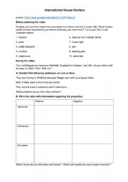 English Worksheet: Househunters