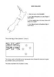 English Worksheet: New Zealand
