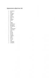 English Worksheet: Adjectives