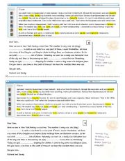 English Worksheet: using varied adjectives