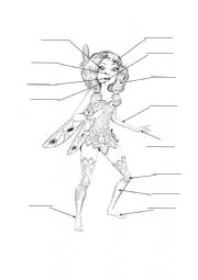 English Worksheet: Body Parts