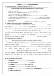 English Worksheet: 1st form review