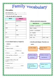 English Worksheet: introductory unit