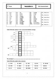 English Worksheet: review 7th form