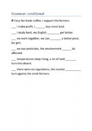 English Worksheet: if clauses