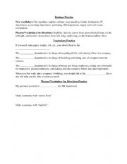 English Worksheet: Business Terms