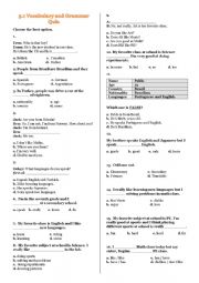 English Worksheet: 5.1.1 Quiz