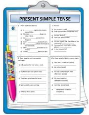 English Worksheet: Present Simple Tense