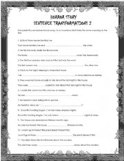 Horror Story Word Formation Exercise 2