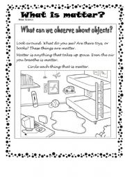 Matter - ESL worksheet by rossman2