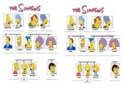 English Worksheet: simpson family tree