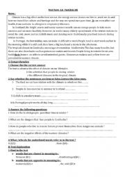 English Worksheet: climate effects