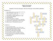 English Worksheet: Irregular verbs Cross-word puzzle