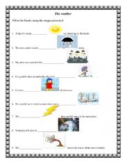 English Worksheet: The Weather