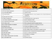 English Worksheet: Haloween Idioms