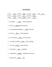 English Worksheet: PRESENT SIMPLE