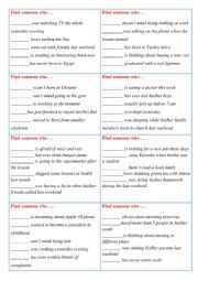 English Worksheet: Find someone who (5 tenses revision)