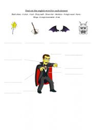 English Worksheet: Describing a monster