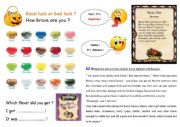 English Worksheet: Bertie Botts every flavour jelly beans
