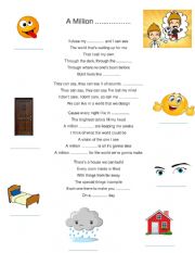 English Worksheet: A Million Dreams song