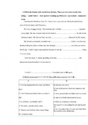 English Worksheet: language 9th form