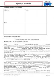 English Worksheet: halloween