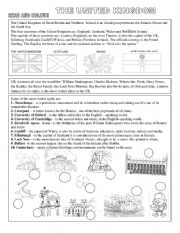 English Worksheet: UNITED KINGDOM