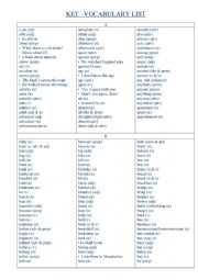 English Worksheet: KET SPEAKING