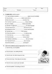 English Worksheet: relative pronouns