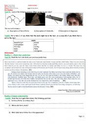 English Worksheet: describing people