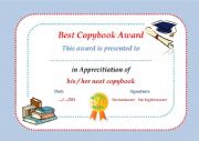English Worksheet: certificate of appreciation