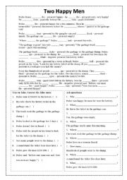 English Worksheet: TWO HAPPY MEN