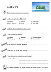 English Worksheet: 2 VIDEOS 