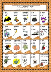 English Worksheet: HALLOWEEN FUN