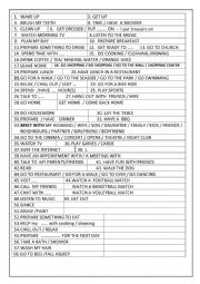 English Worksheet: a speaking activity MY WEEKEND ADULTS
