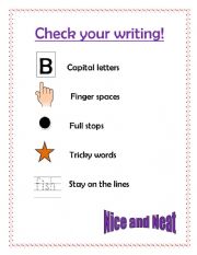 Writing checklist