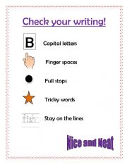 English Worksheet: Writing checklist