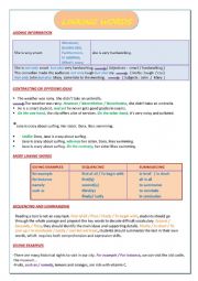 English Worksheet: LINKING WORDS: ADDITION, OPPOSITION  AND CONTRAST