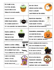 English Worksheet: Halloween Clues