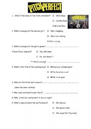English Worksheet: Pitch Perfect - Auditions