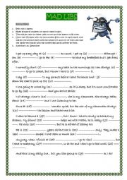 English Worksheet: Worksheet - Game 