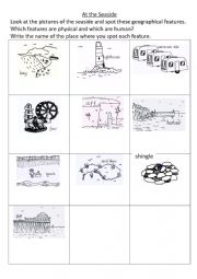 English Worksheet: At the Seaside